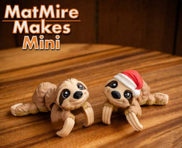 MMMini_树懒迷你树懒圣诞老人-三匠社