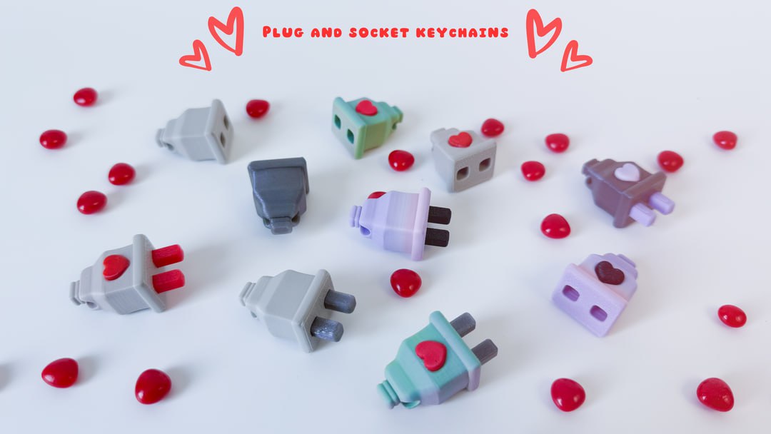 Layers in Green - 插头和插座钥匙扣-三匠社