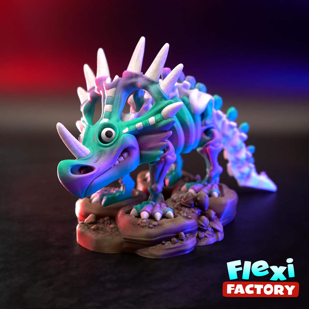 Flexi Factory 骨骼棘龙三角龙-三匠社