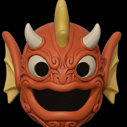 鲤鱼王素面面具-三匠社