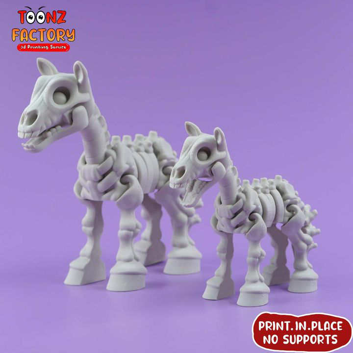 铰链可动马骨架骷髅-三匠社