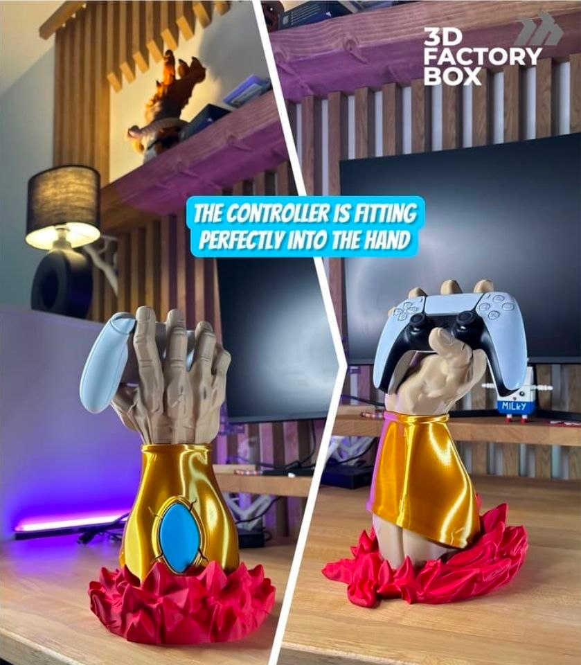 DIY 通用游戏手柄支架 - 灵感来自布罗利王子（旧版）-三匠社