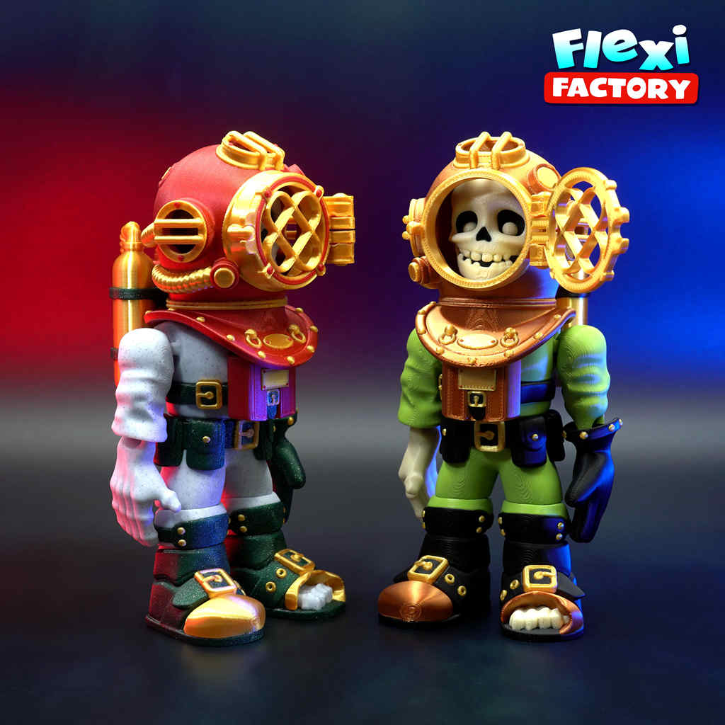 Flexi_Factory-骷髅潜水员