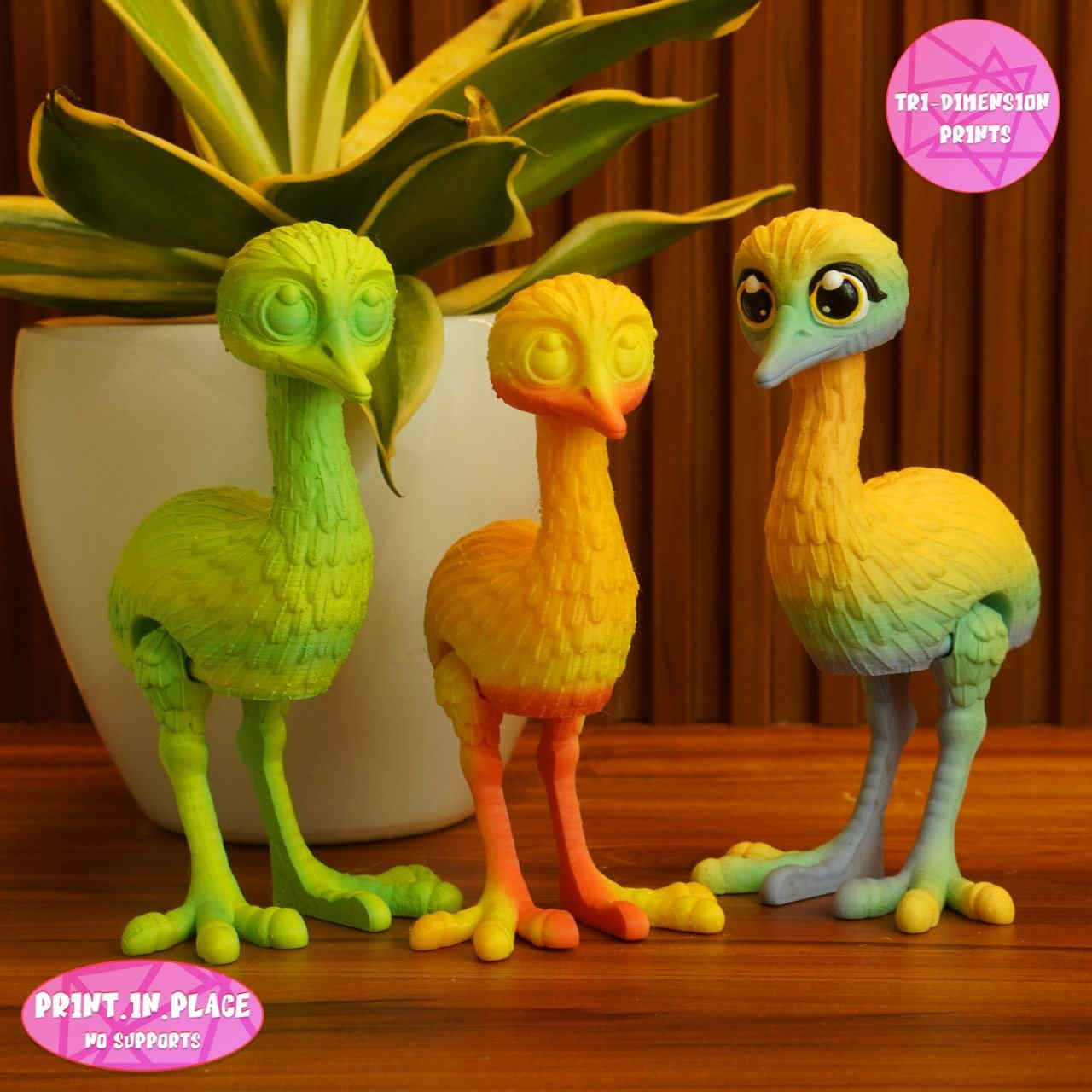 Tri-Dimensionprints-美洲鸵鸟-三匠社