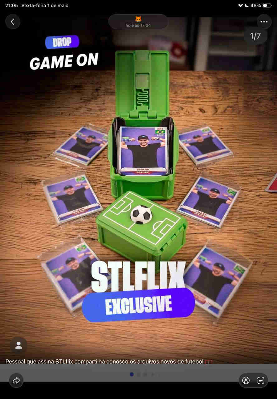 STLFIX-足球收藏家推荐 - 贴纸卡片盒