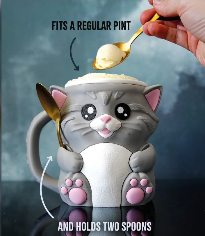 猫猫冰淇淋杯支架