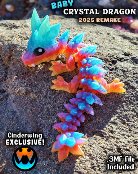 Cinderwing3D-迷你多色2025版宝石龙