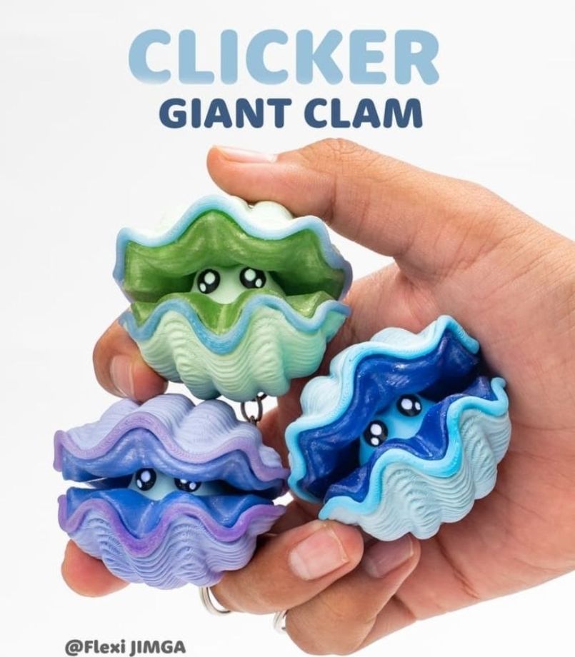 Giant Clam Fidget 解压玩具蛤蜊