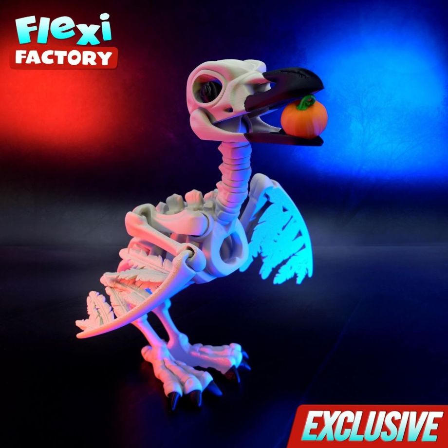 Flexi Factory-骷髅乌鸦-三匠社